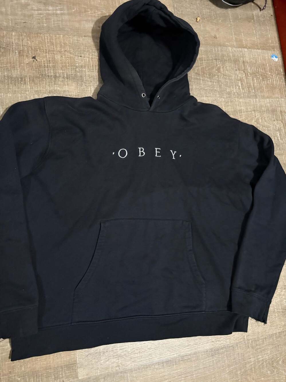 Obey Worldwide Nouvelle II Pullover Hoodie Black XXL